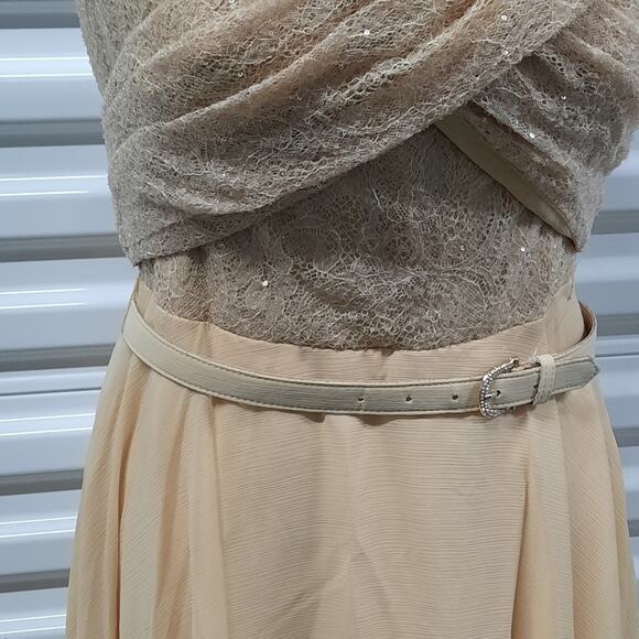 Lauren Ralph Lauren Cocktail Dress Womens Size 4 Off Shoulder Wedding Party - Picture 7 of 12